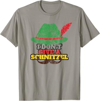 Vintage Oktoberfest I Don't Give A Schnitzel Fun Gift T-Shirt