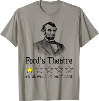 Abraham Lincoln Ford's Theatre Rating T-Shirt