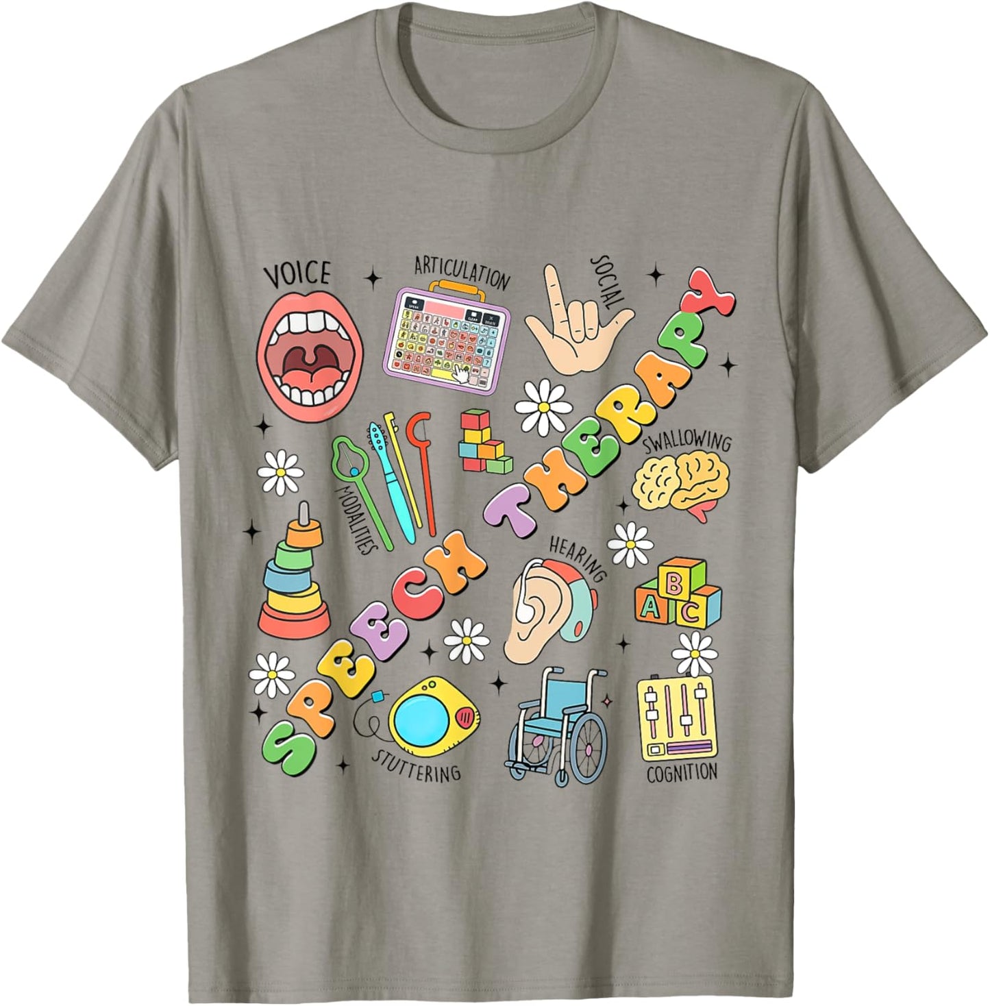 Speech Therapy SLP Therapist Speech Language Pathology SPED T-Shirt