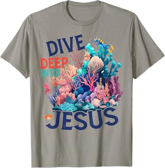 Dive Deep Into Scuba VBS 2024 Bible School Jesus Christian T-Shirt