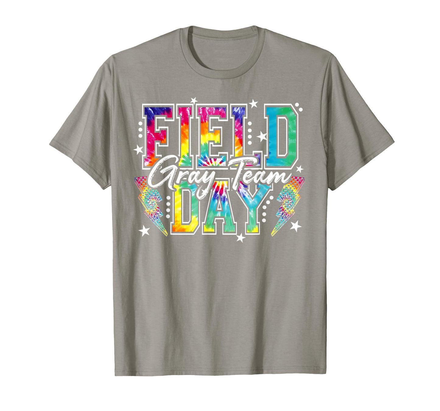 Field Day Gray Team Tie Dye School Field Trip 2026 T-Shirt - T-Shirt | Sand