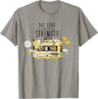 The Lord Is Strength Cassette Tape Christian Easter's Day T-Shirt
