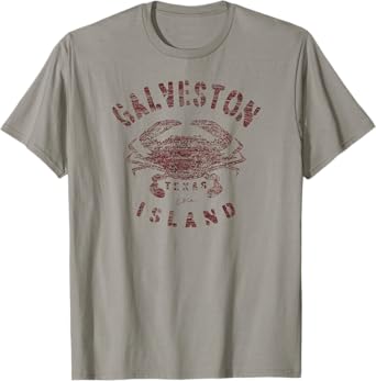 JCombs: Galveston Island, TX, Blue Crab (Distressed) T-Shirt