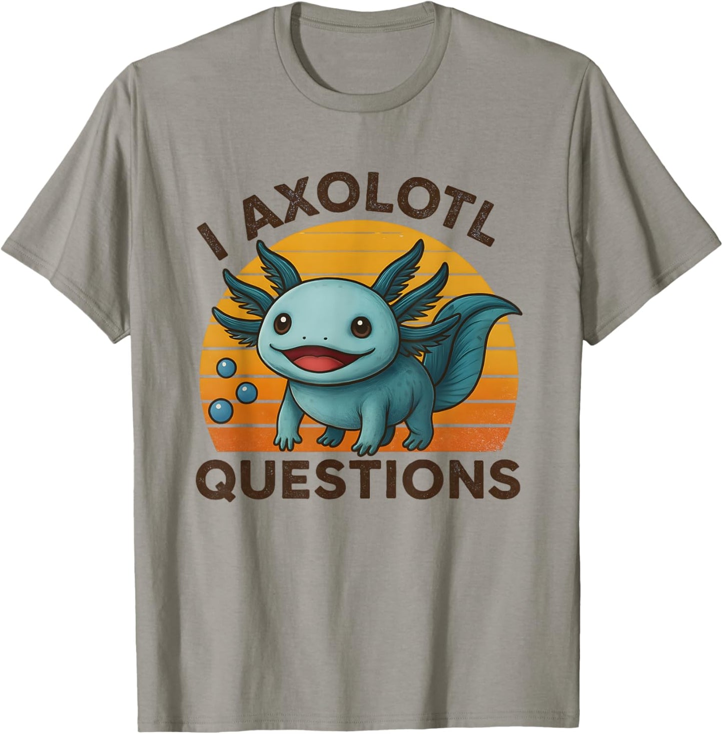Kids Funny I Axolotl Questions Graphic axolotl shirt boys T-Shirt