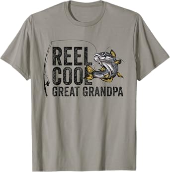 Reel Cool Great Grandpa Angling Angler Fisherman Fishing T-Shirt