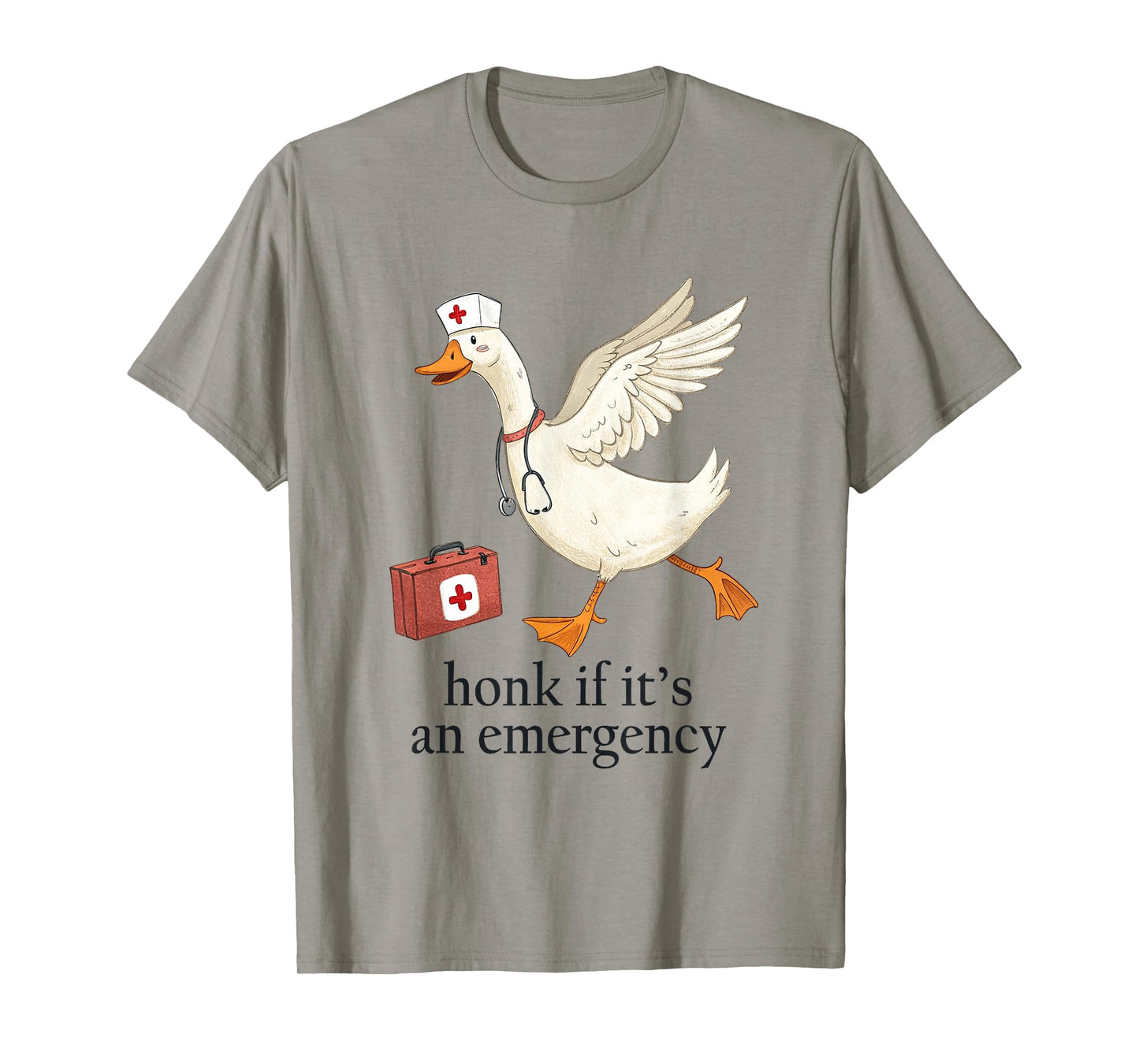 Honk If It's an Emergency Silly-Goose Nurse ER Nursing Humor T-Shirt