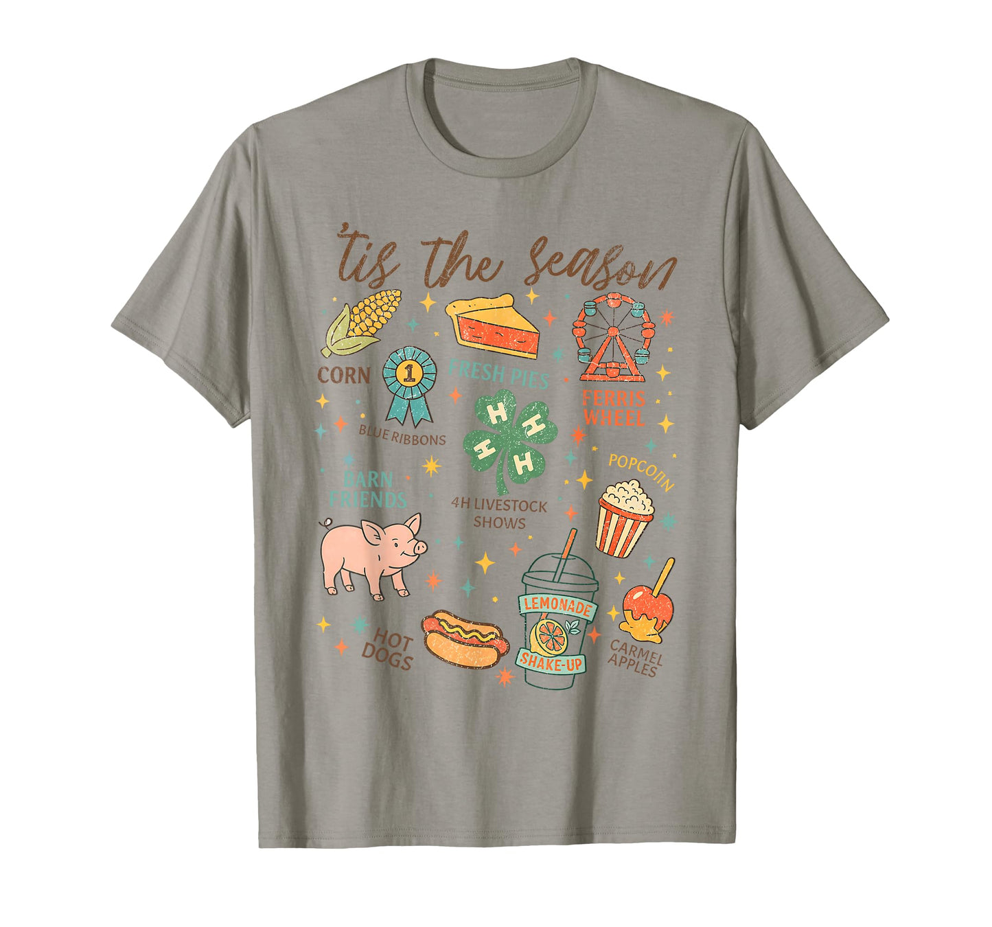 Tis The Season State Fair Livestock Shows Fair Week Tired T-Shirt