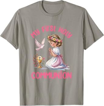My First Holy Communion For Girl Christian Catholic T-Shirt
