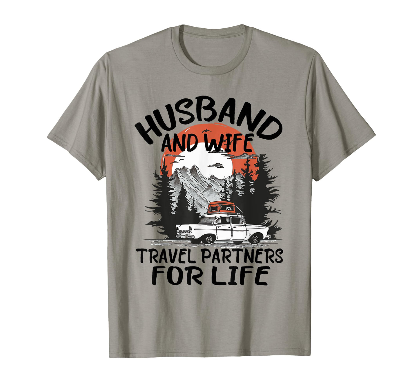 Husband And Wife Travel Partners For Life Couple Matching T-Shirt