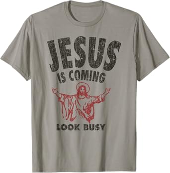 Vintage Jesus Is Coming, Look Busy 1992 T-Shirt