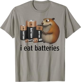 I Eat Batteries Chinese Funny T-Shirt