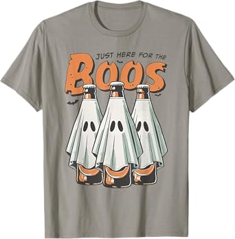 I'm Just Here for The Boos Funny Women Ghost T-Shirt