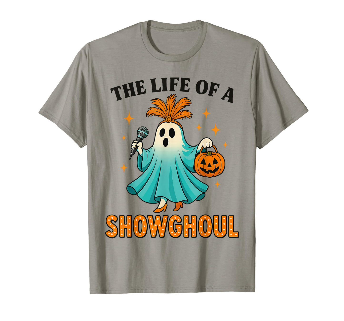 The Life of a Showghoul Fun Retro Halloween Show Ghosts Girl T-Shirt