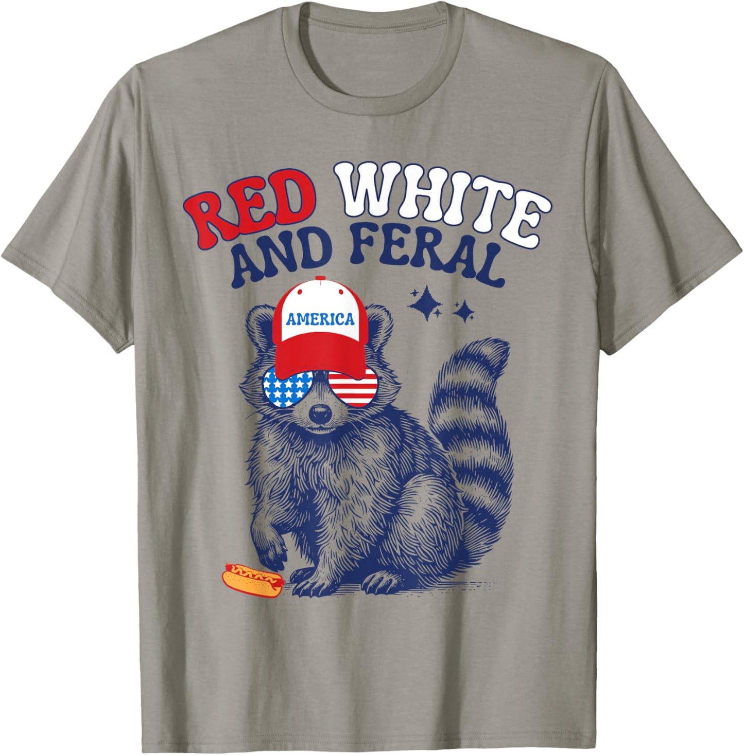 Red White and Feral T-Shirt