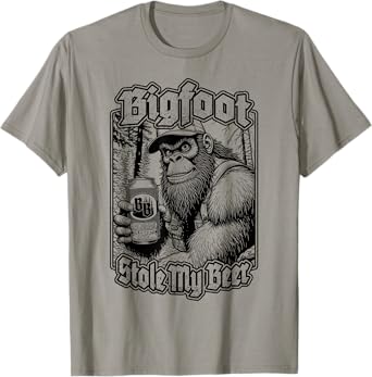 Bigfoot Stole My Beer Lover Funny Sasquatch Redneck Beers T-Shirt