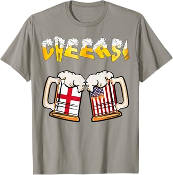 Happy Nat'l Beer Day English American Papa Mama Needs A Beer T-Shirt