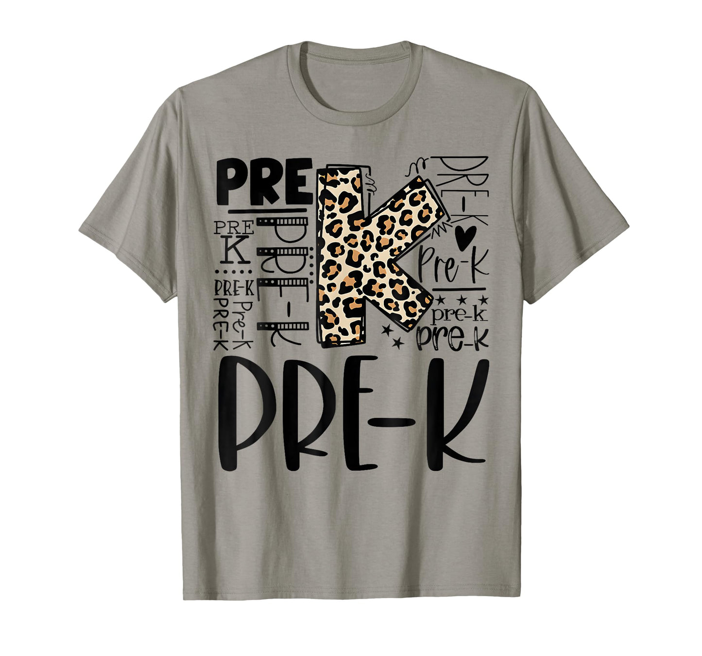 Pre-K Typography Team Vintage Pre-K Teacher Back To School T-Shirt