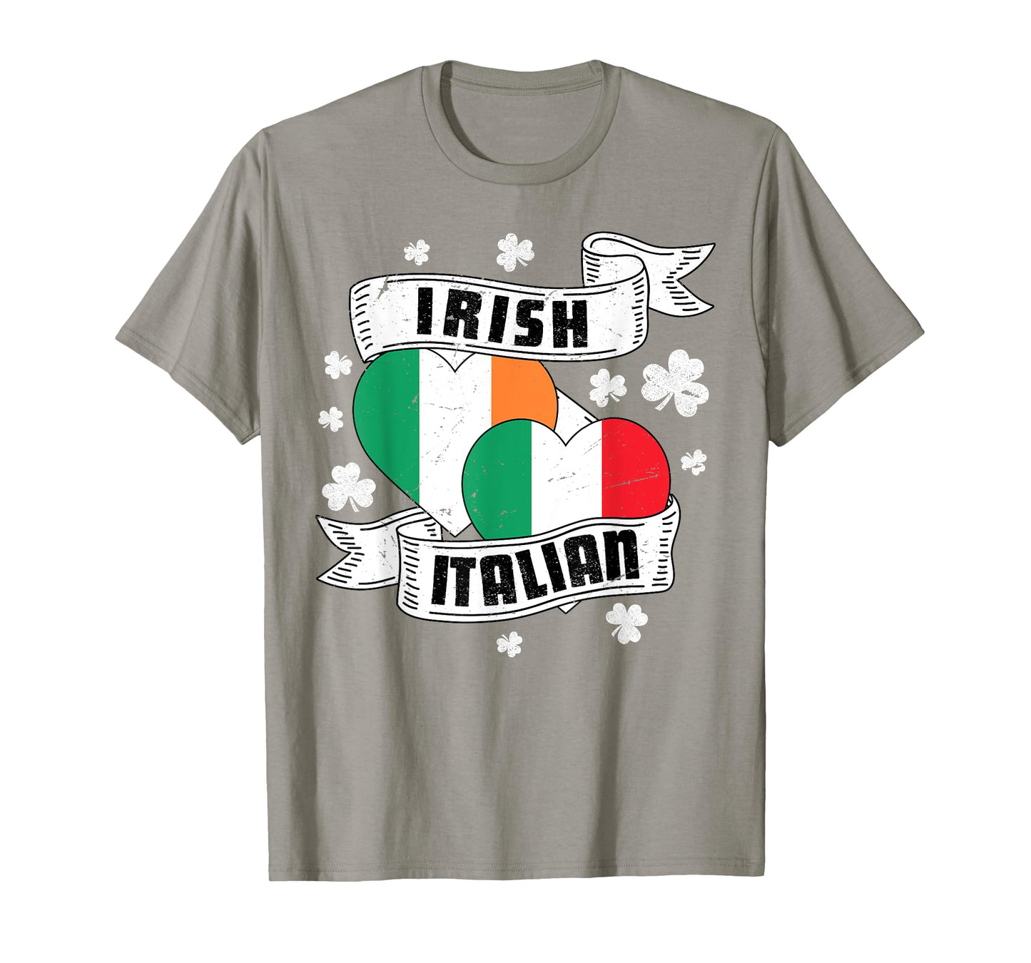 Half Irish Half Italian Ireland Italy Flag St Patrick's Day T-Shirt