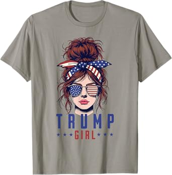 Women Yes I'm A Trump Girl Get Over It Trump 2024 Election T-Shirt