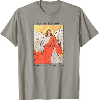 St. Rafael Catholic Archangel Patron Saint of Travel, Travel T-Shirt
