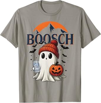 Boosch Light Halloween Cute Ghost Pumpkin T-Shirt