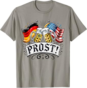 Oktoberfest Prost Bavarian Festival Munich Beer Men Women T-Shirt