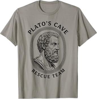 Plato's Cave Funny Philosophy Stoicism History Teacher T-Shirt
