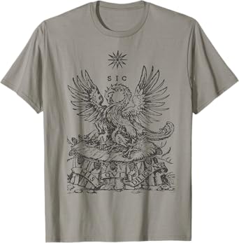 Pelican Traditional Latin Mass Catholic Symbols Woodcut T-Shirt