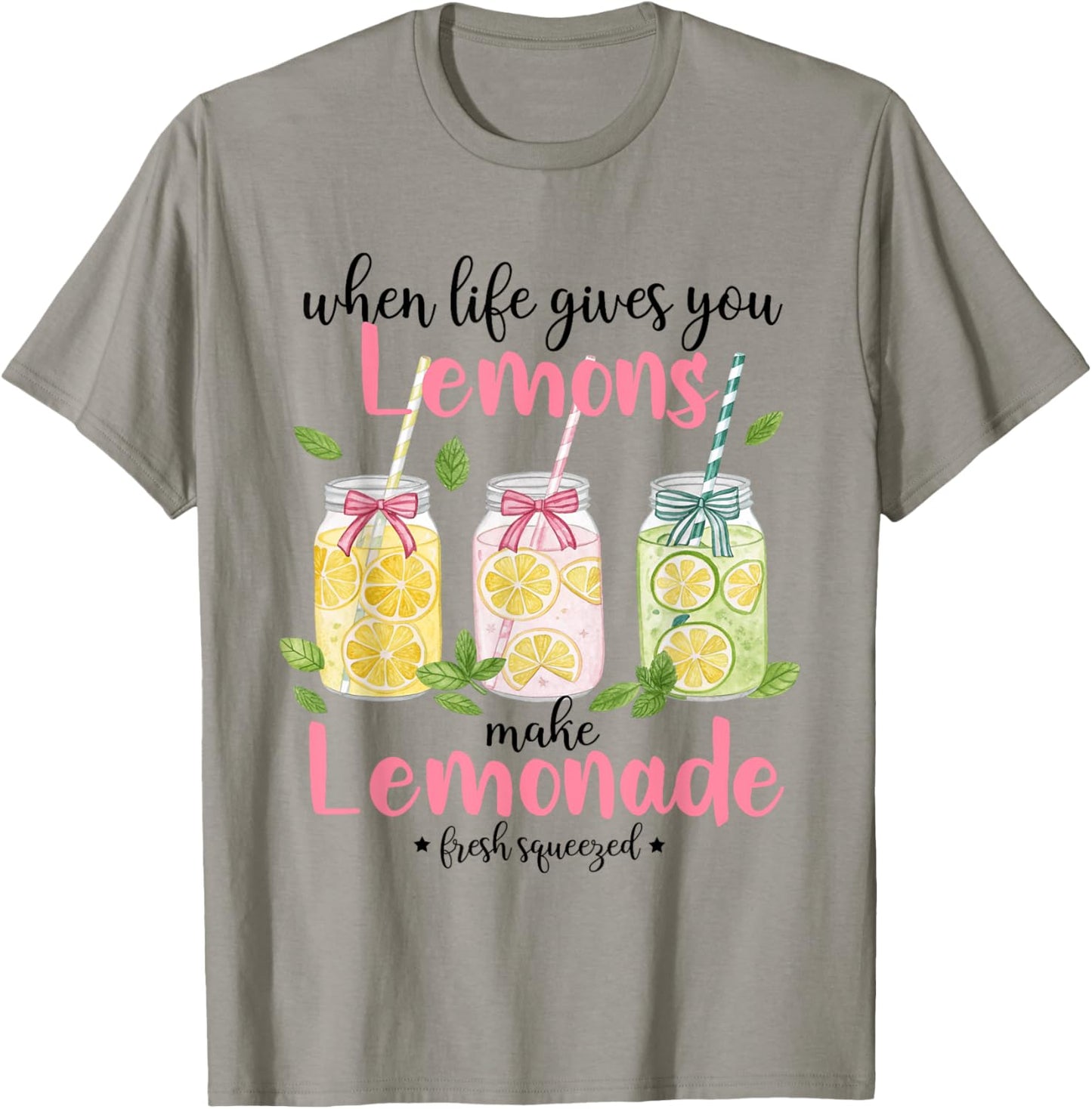 When Life Gives You Lemons Make Lemonade Fruit Summer Vibes T-Shirt