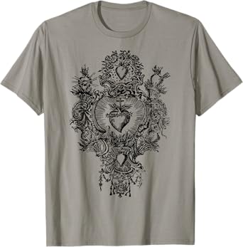 Devotion to the Sacred Heart of Jesus Vintage Catholic Art T-Shirt