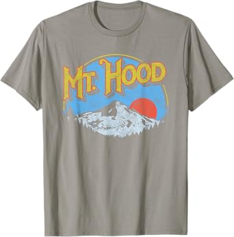 Vintage Mt Hood Oregon Nature & Outdoors Retro Graphic Shirt