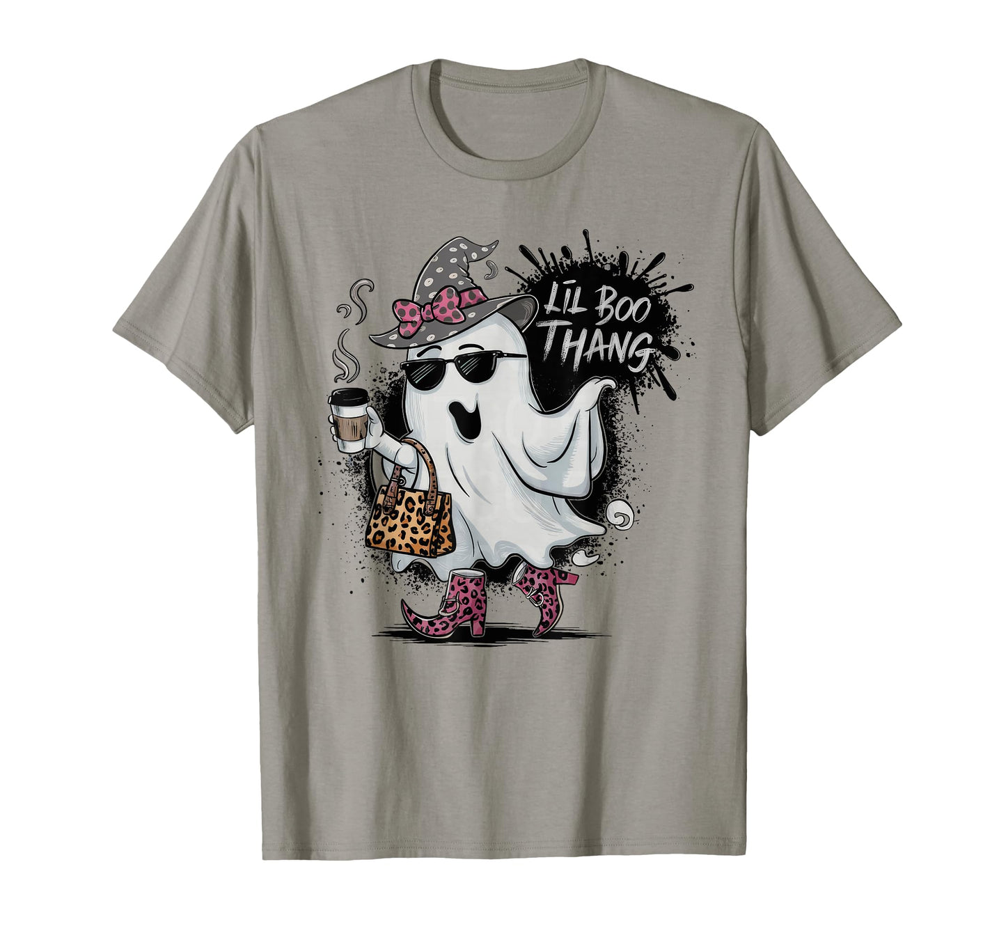 Lil Boo Thang Cute Ghost Halloween Costume Girl Kids T-Shirt