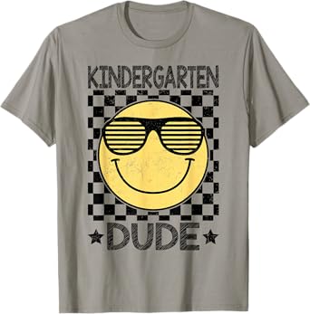Kindergarten Dude Smile Face Back To School Kindergarten T-Shirt