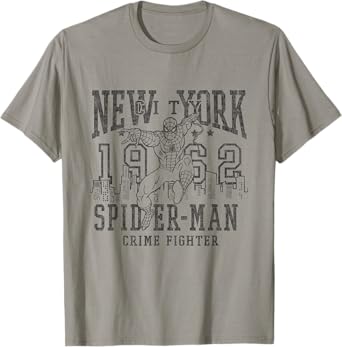 Marvel Comics Spider-Man Vintage New York 1962 Crime Fighter T-Shirt