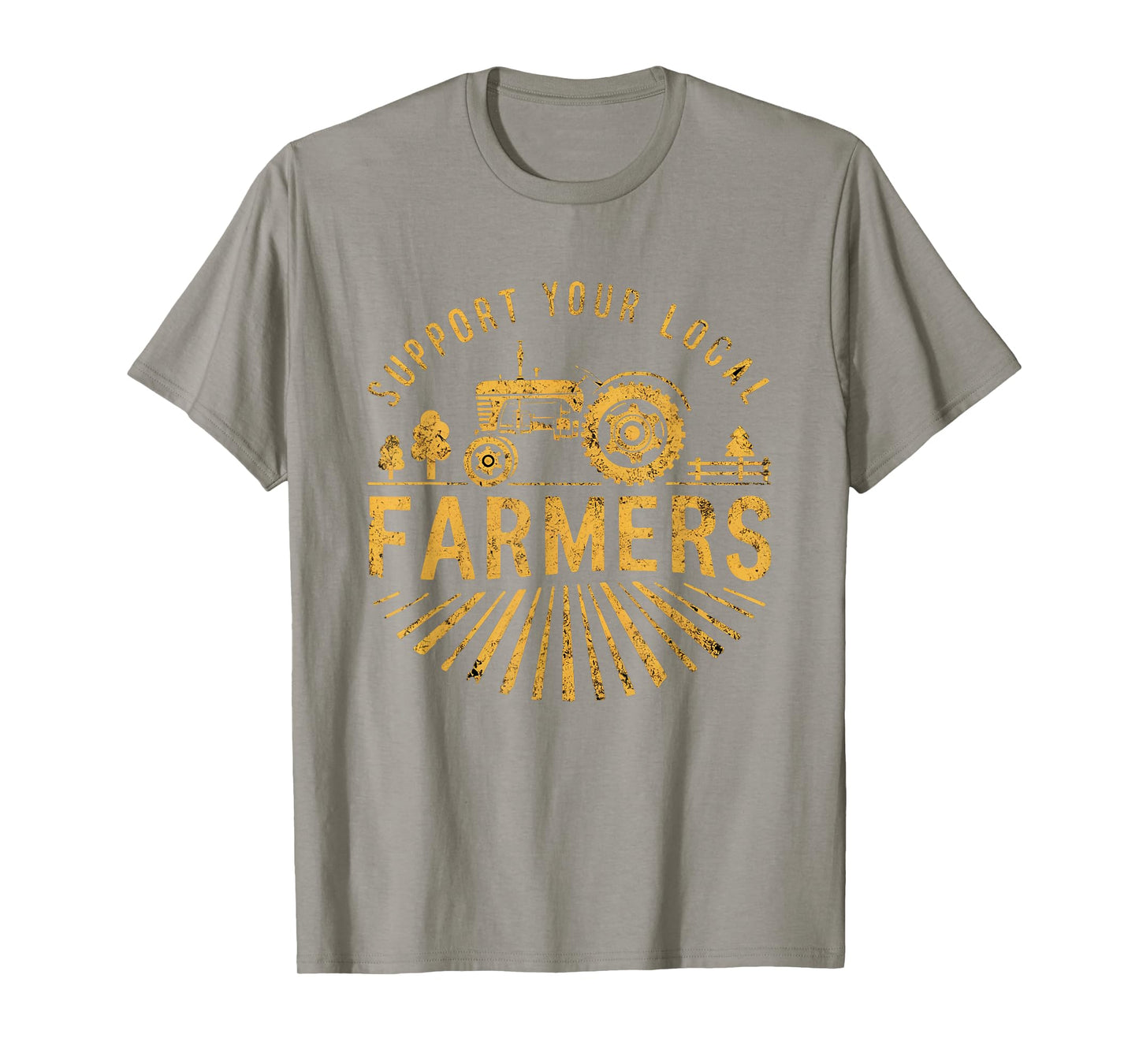 Support Your Local Farmers Farming Life Farm Tractor Farmer T-Shirt