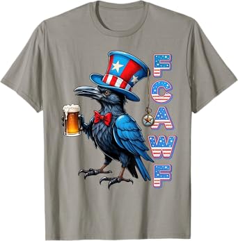 Black Crow, F-Caw-F Funny Black Bird T-Shirt