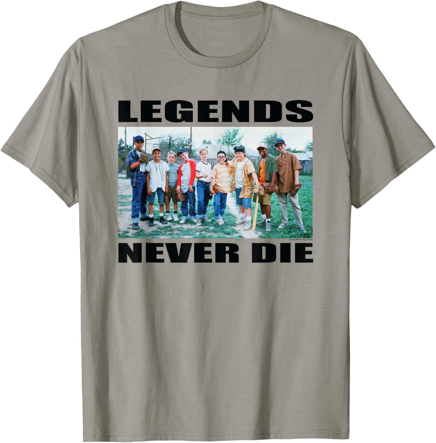 The Sandlot "Legends Never Die" Quote Official 1993 Movie T-Shirt