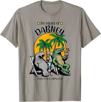 The Village of Dabney TV Manatee Alligator Design T-Shirt
