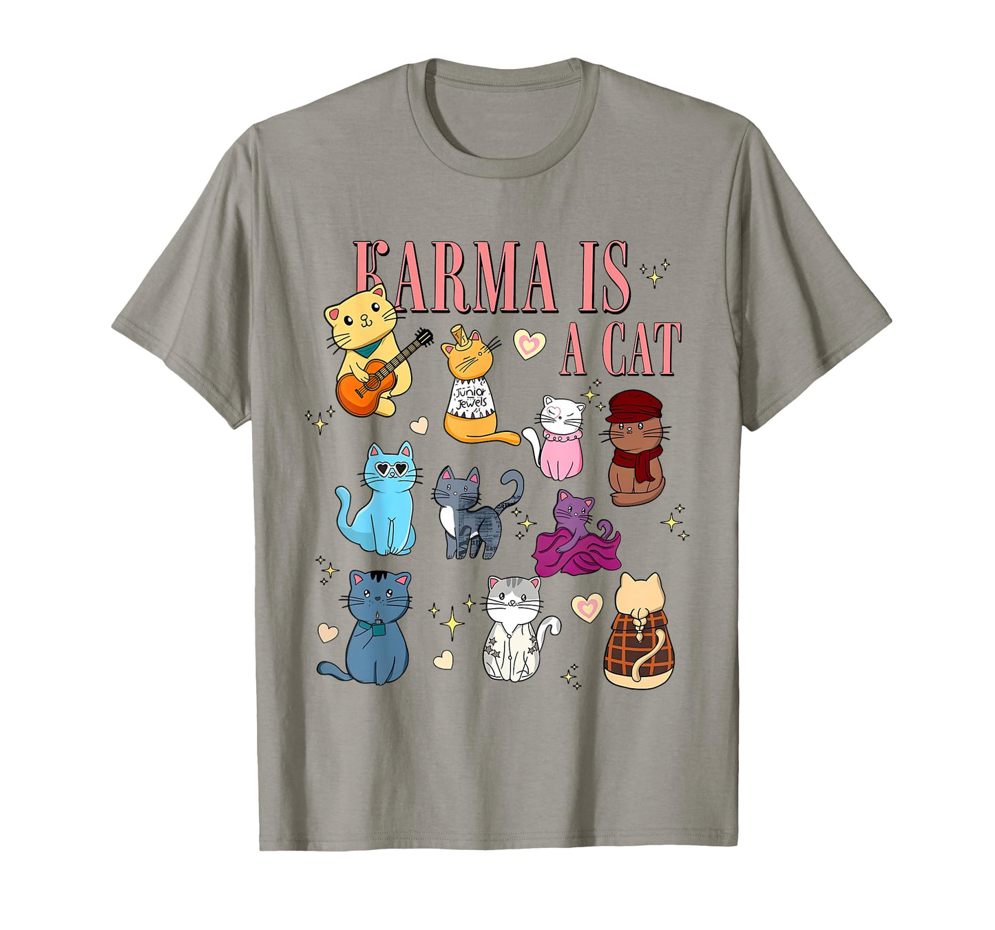 Cute Funny Cat Lover Cat is Karma T-Shirt