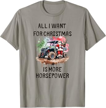 Funny SxS Life Christmas UTV Off Road Side-by-Side Riding T-Shirt
