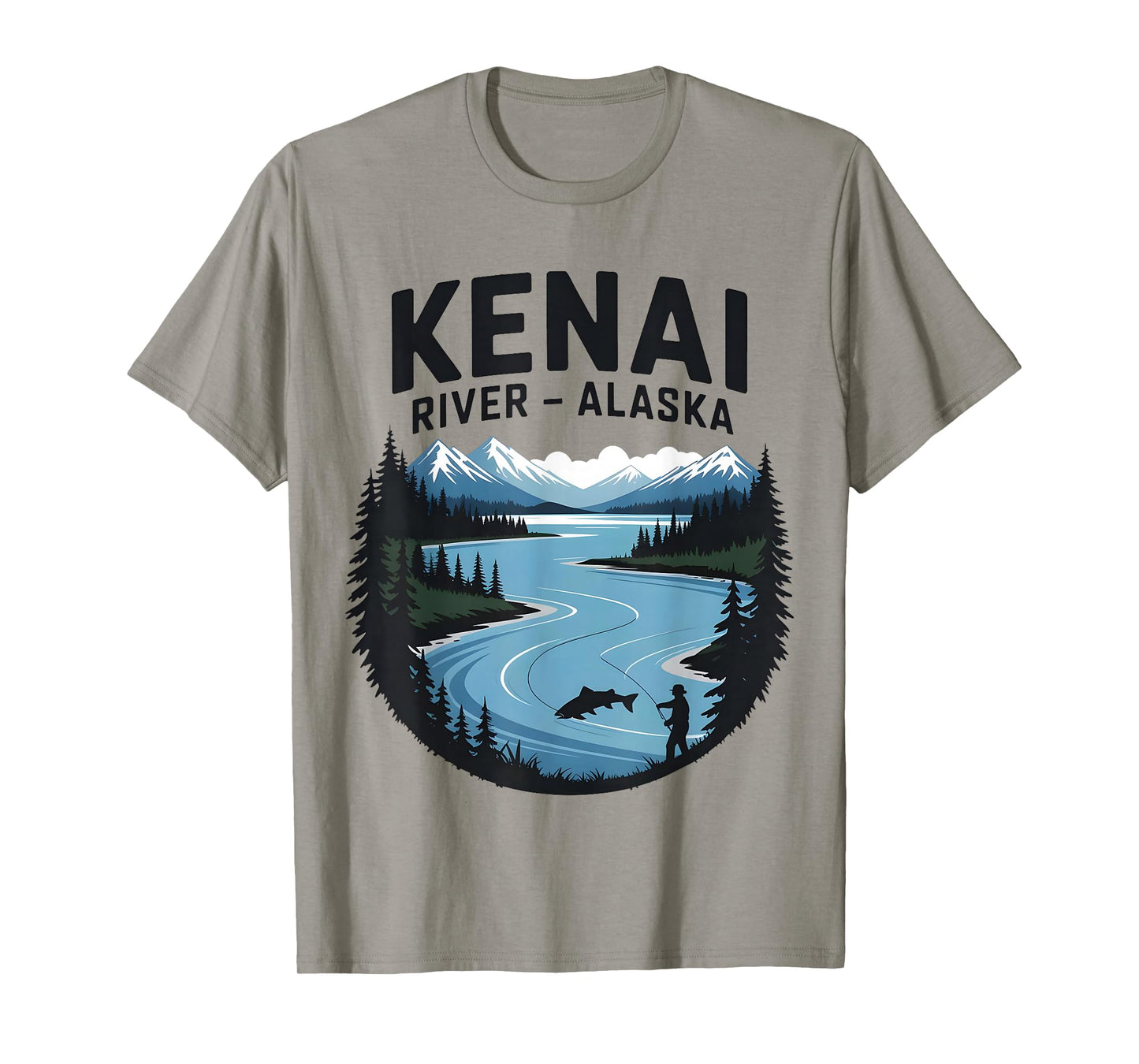 Kenai River Alaska Fishing Camping Outdoor River Fun T-Shirt