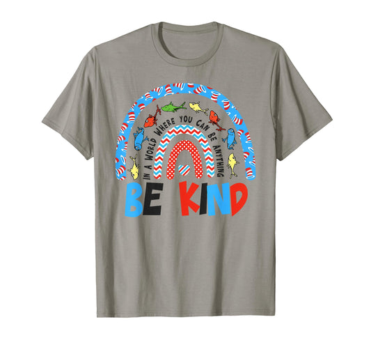 Autism Awareness Be Kind Why Fit in Doctor Teacher Cat Hat T-Shirt - T-Shirt | Sand