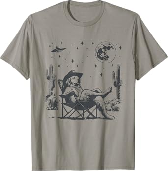 Howdy Golden Retriever Western Cowboy Vintage Dog Lovers T-Shirt