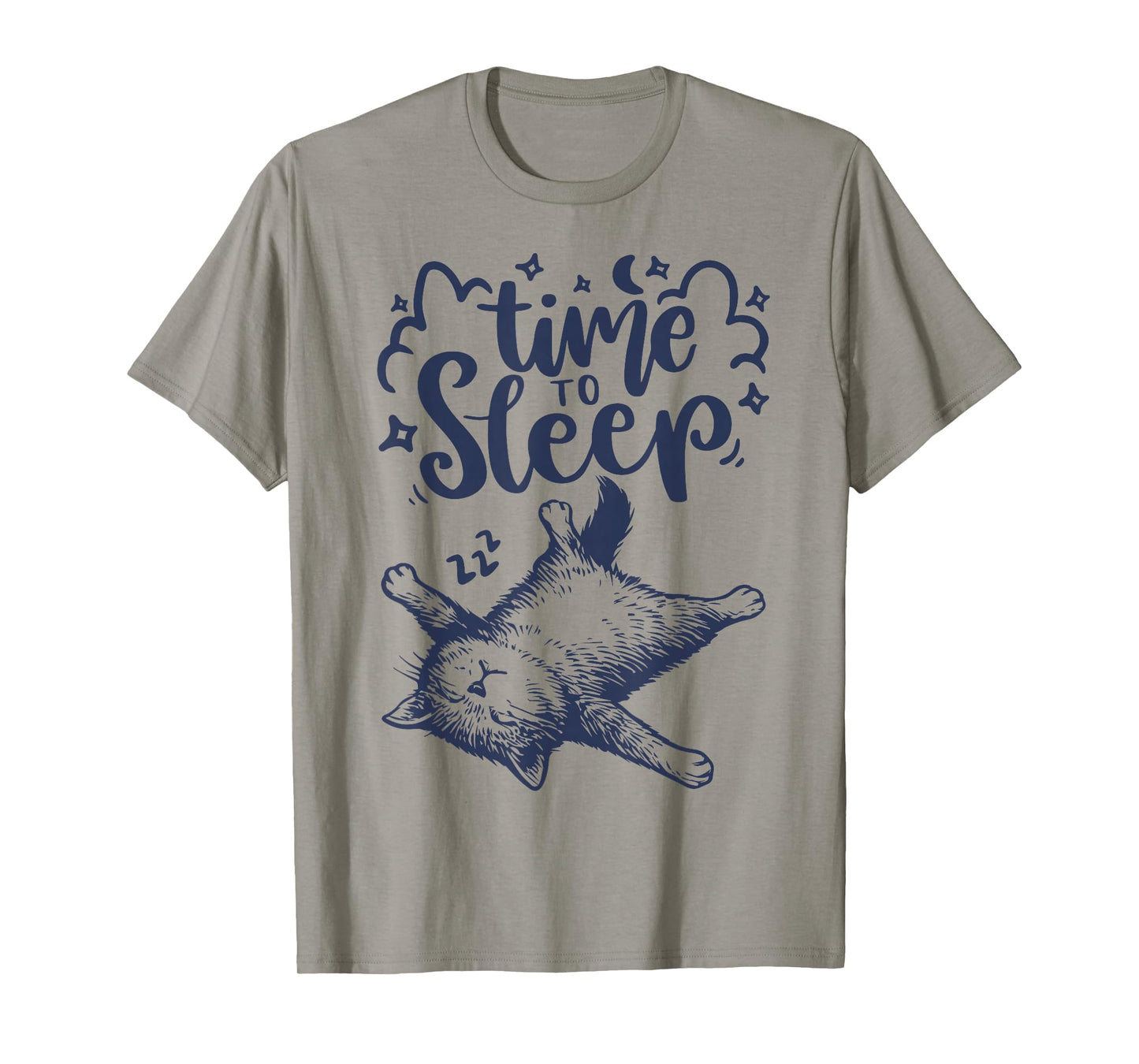Time to Sleep Cute Sleeping Cat Nap Lover T-Shirt