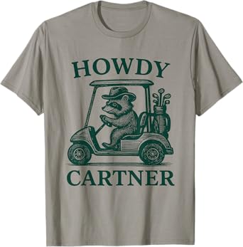 Funny Raccoon Golf for Men & Women Golfer Golfing T-Shirt