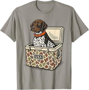 German Shorthaired Pointer Dog Camo Hunting T-Shirt