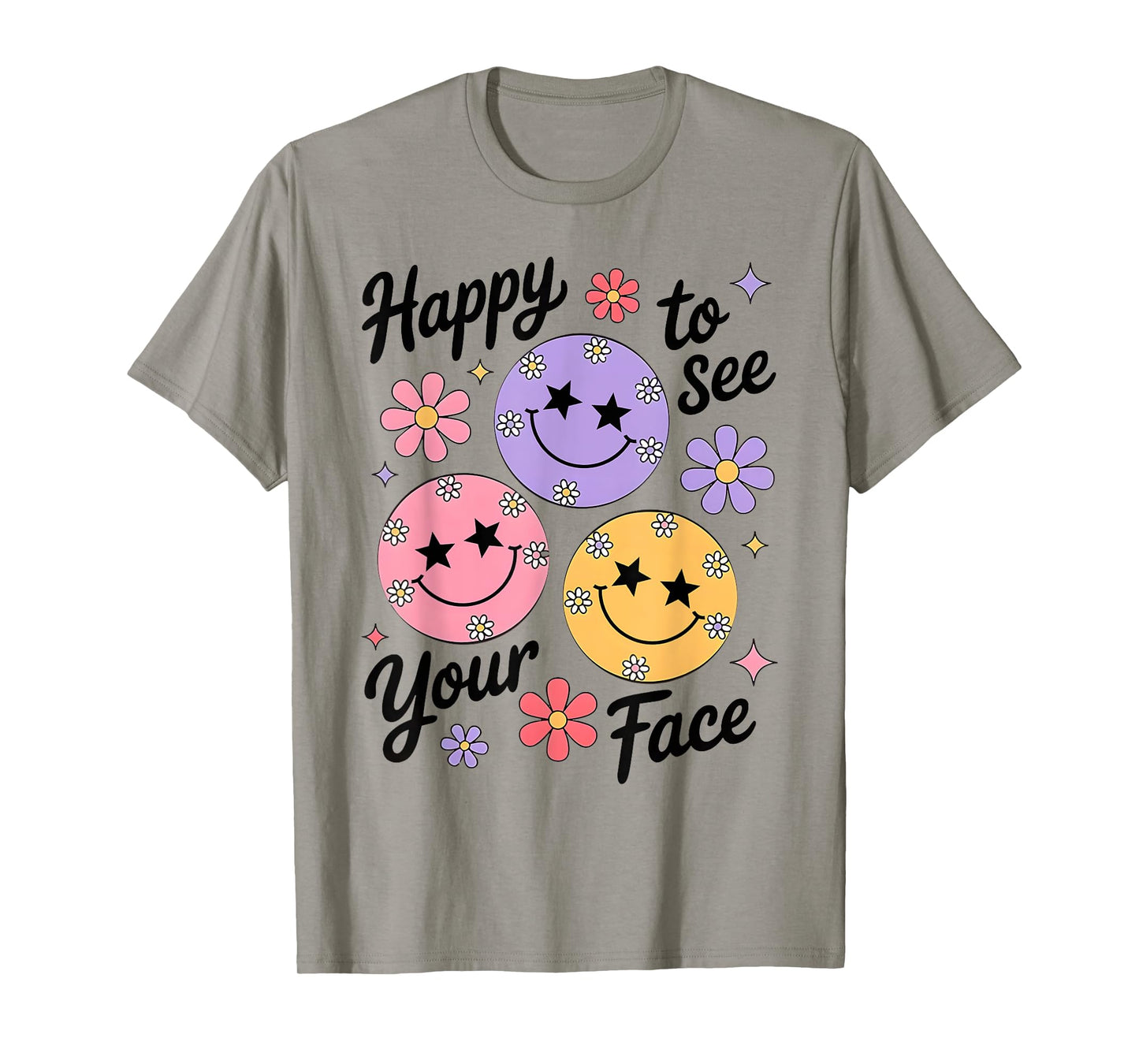 Happy To See Your Face Teacher Disco Ball Back To School T-Shirt