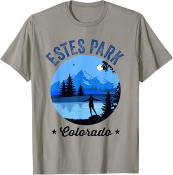 Estes Park TShirt Retro Vintage Lake Estes Park Colorado T-Shirt