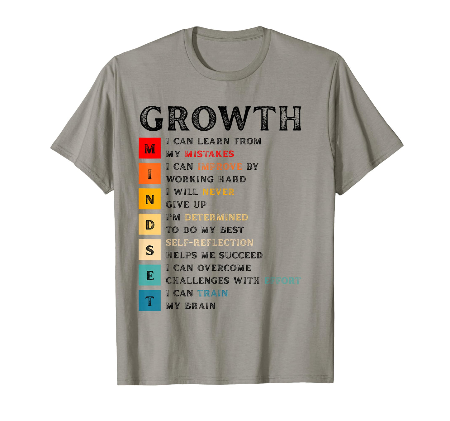 Growth Mindset Definition - Motivational Quote Inspiration T-Shirt