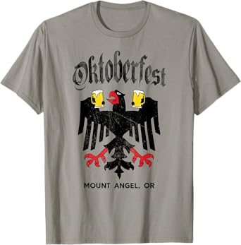 Mount Angel Oktoberfest German Eagle Drinking Buddy T-Shirt